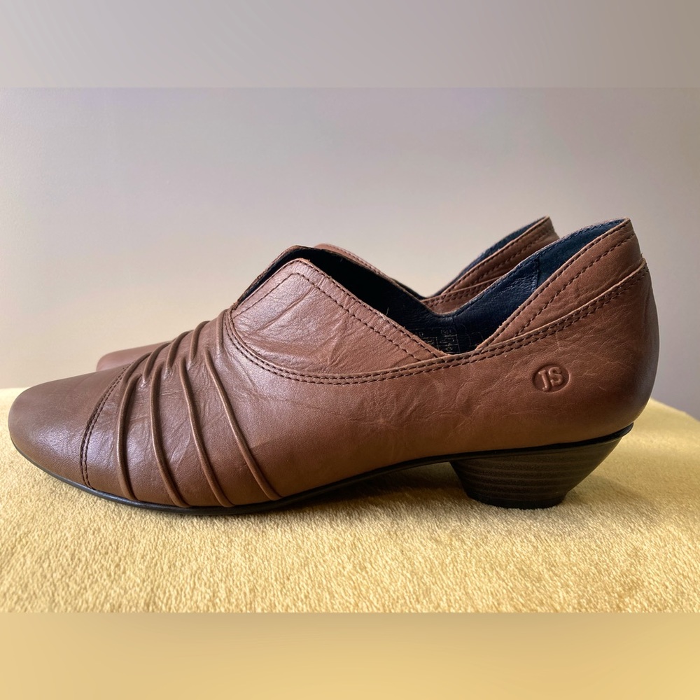 Josef Seibel leather comfort slip on booties Brown 38 7.5 - Picture 2 of 8